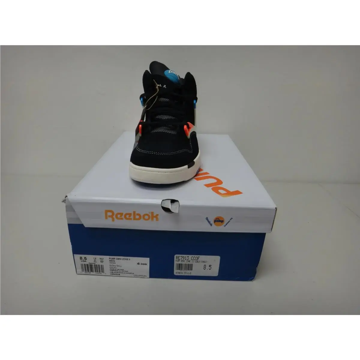 Reebok shoes - Pump Omni Zone II - Pump Omni Zone - HR0504 - Core Black/Chalk/Orange Flare 0