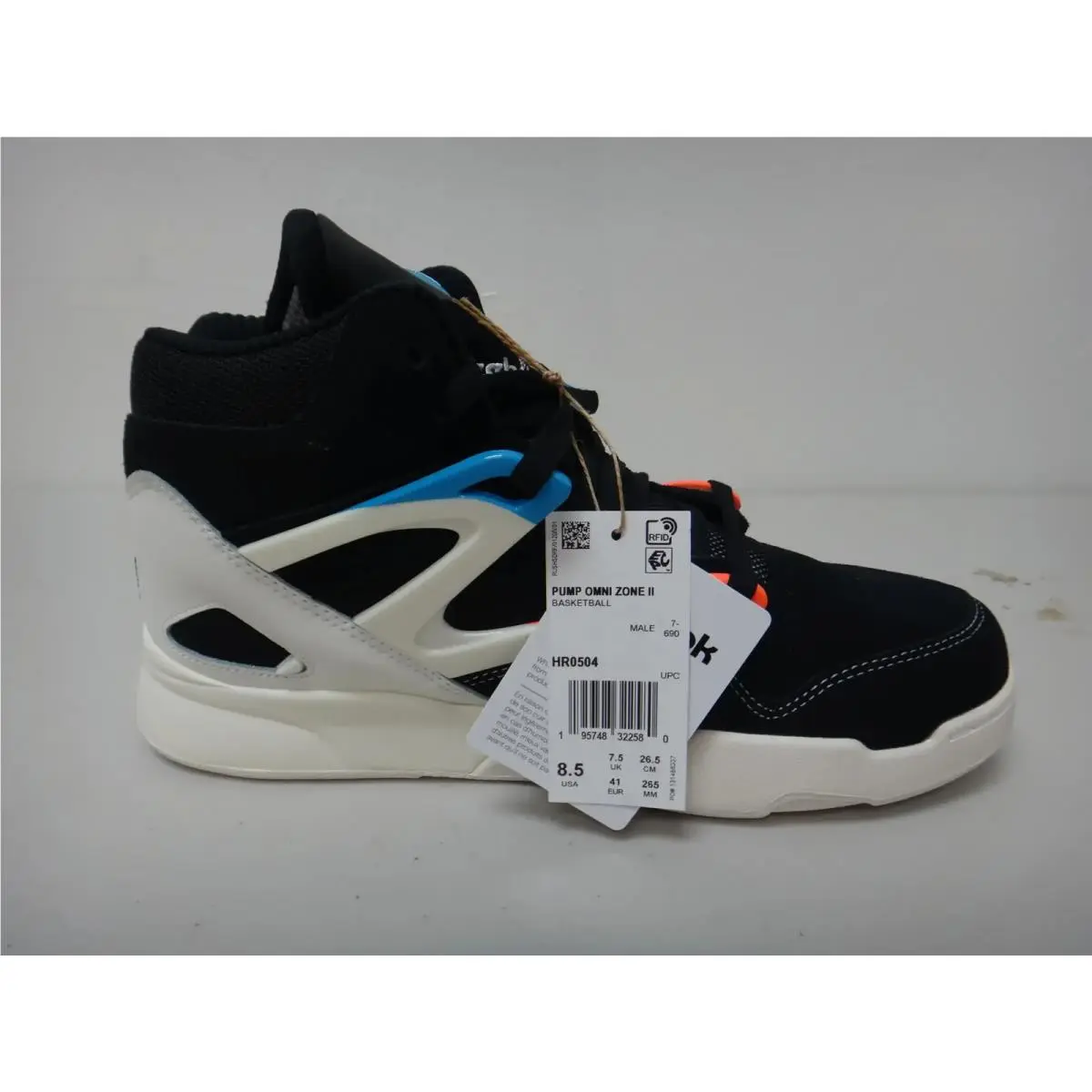 Reebok shoes - Pump Omni Zone II - Pump Omni Zone - HR0504 - Core Black/Chalk/Orange Flare 3