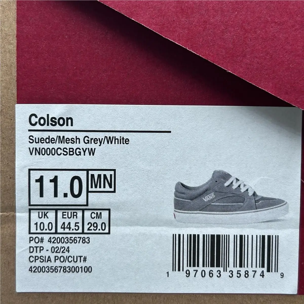 Vans shoes - Colson - Colson - Gray (UPC: 197063358749) 7