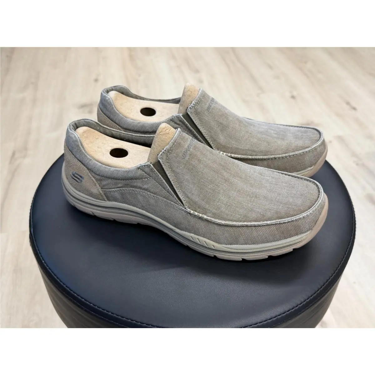 Skechers Expected Avillo Khaki 64109/KHK Men`s Size Size 10 Casual Slip On