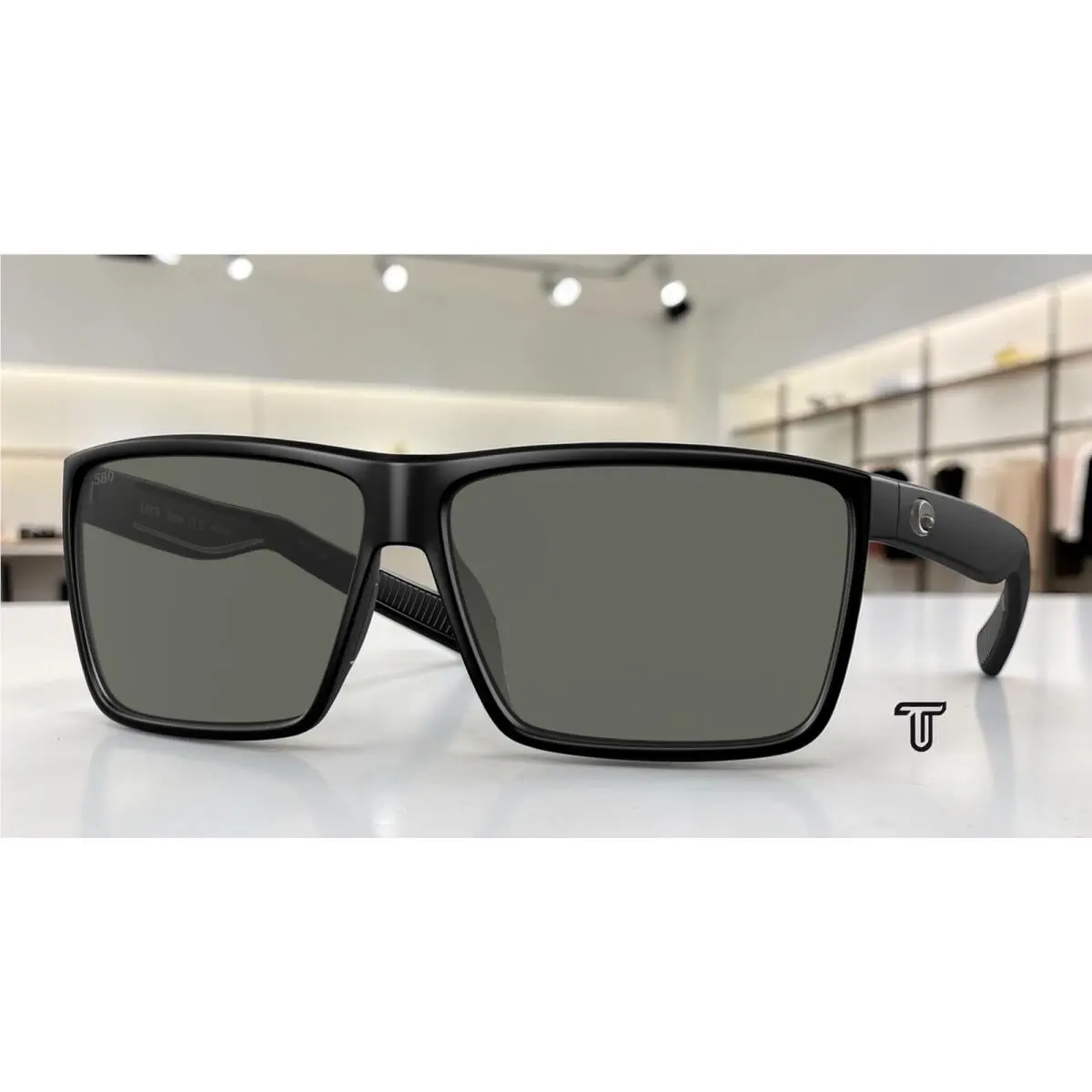 Costa 6S9018 901841 Rincon Matte Black Gray Polarized 63 mm Men`s Sunglasses