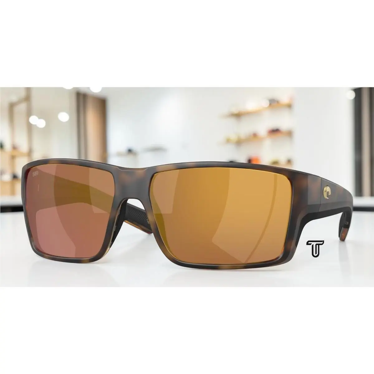 Costa 6S9080 908017 Reefton Pro Tortoi Gold Mirror Polarized 63mm Men Sunglasses