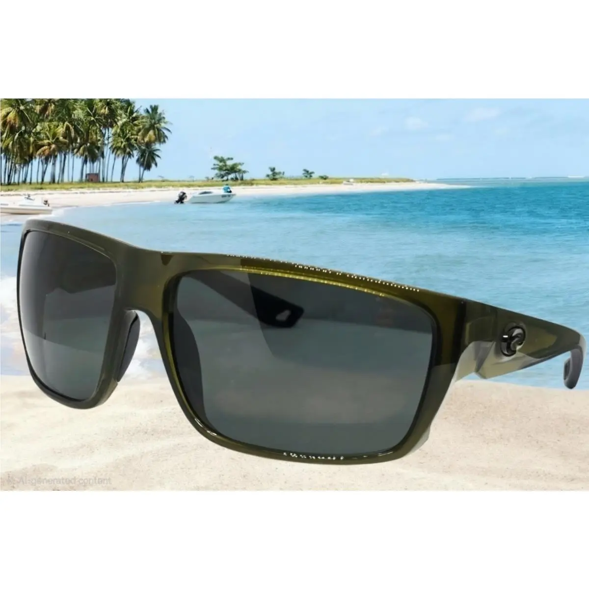 Costa Del Mar Seagrass/gray Fly Line Polarized 580G Sunglasses