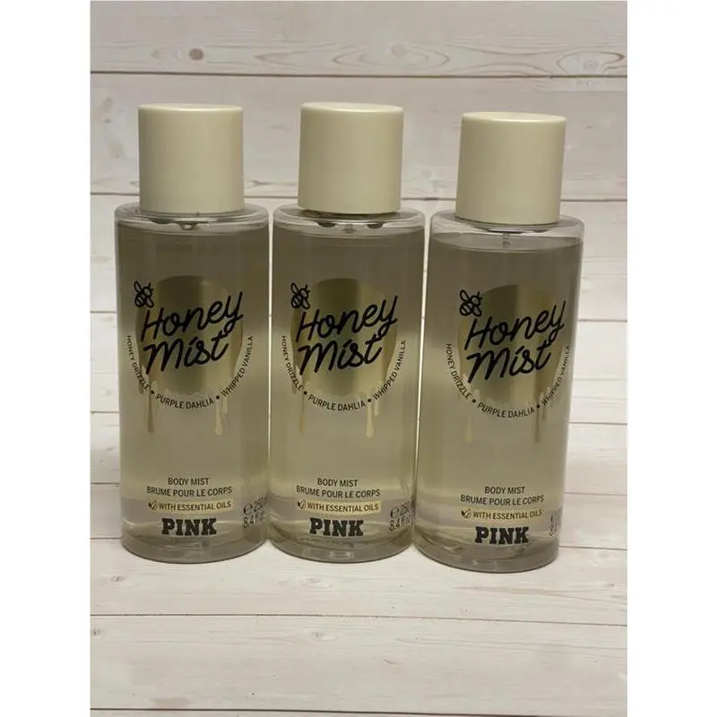 Victoria`s Secret Pink Honey Body Mist 8.4oz x3