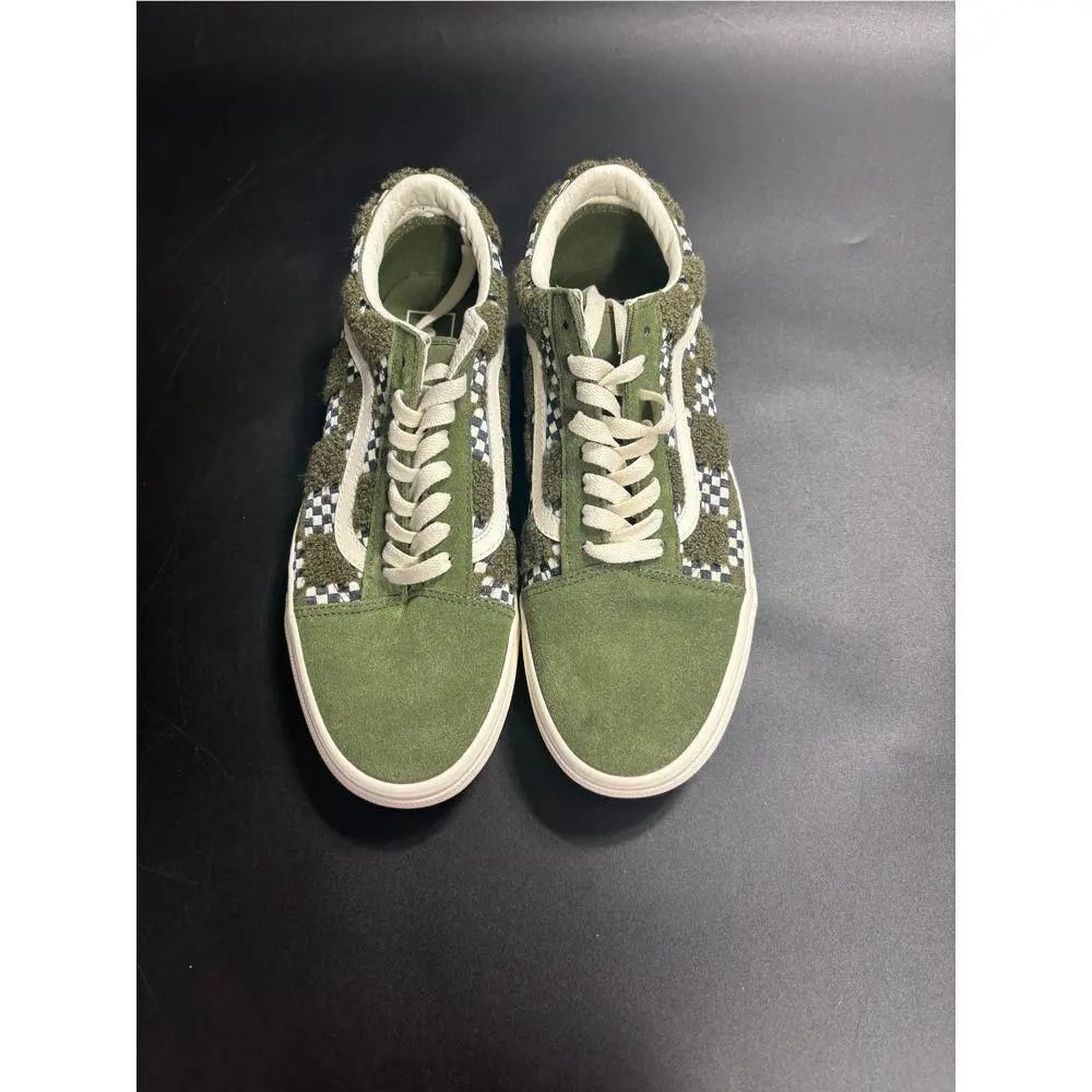 Vans Unisex Old Skool Tufted Check Loden Green Shoe in Size M9/W10.5