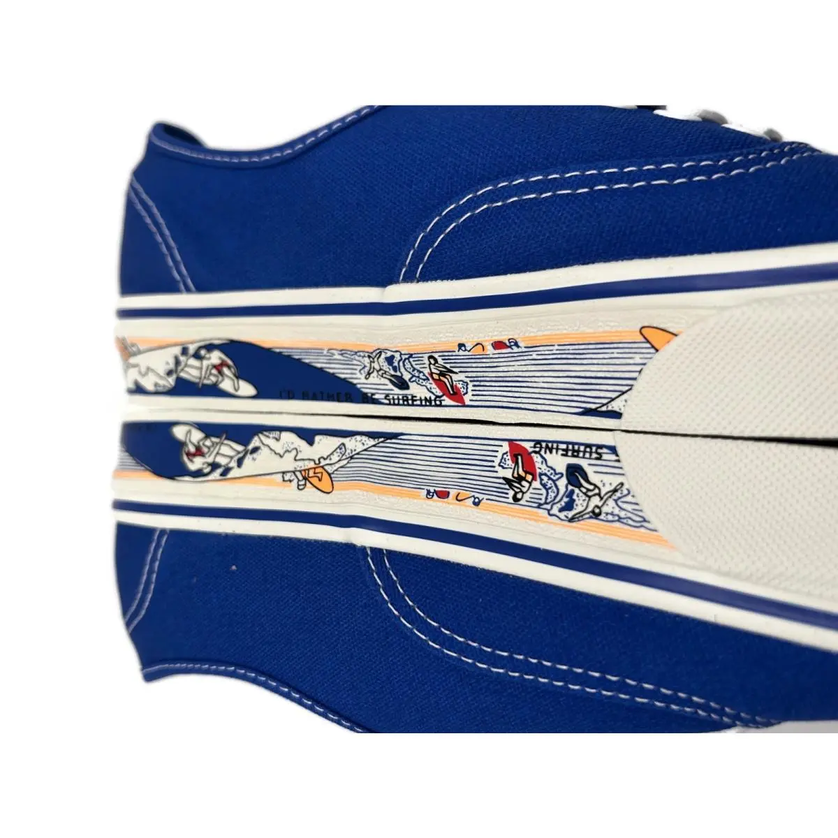Vans shoes - Vans Authentic Sidewall Print Classic Blue - VN000Z7410Z - Blue (UPC: 198268681496) 4