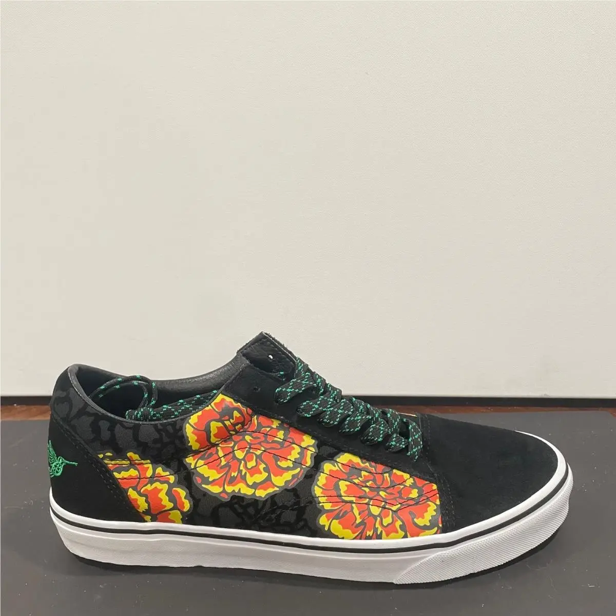 Vans Old Skool Dia De Los Muertos Black Marigold Sneakers Mens 13 Skater