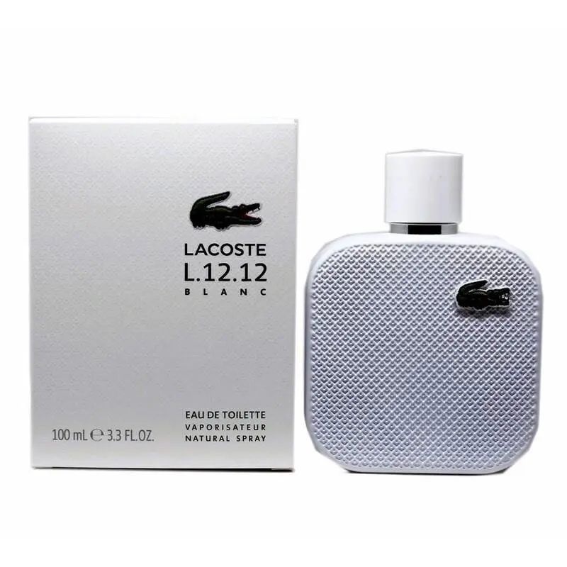 L.12.12 Blanc  Cologne For Men Edt 3.3 / 3.4 oz by Lacoste