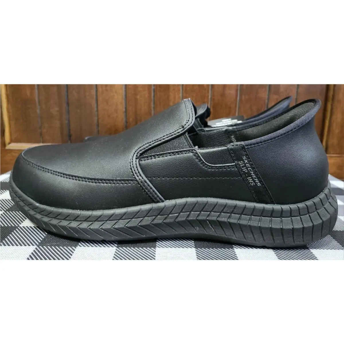 Skechers shoes - skecher work footwear hands free slip-on - Black 8