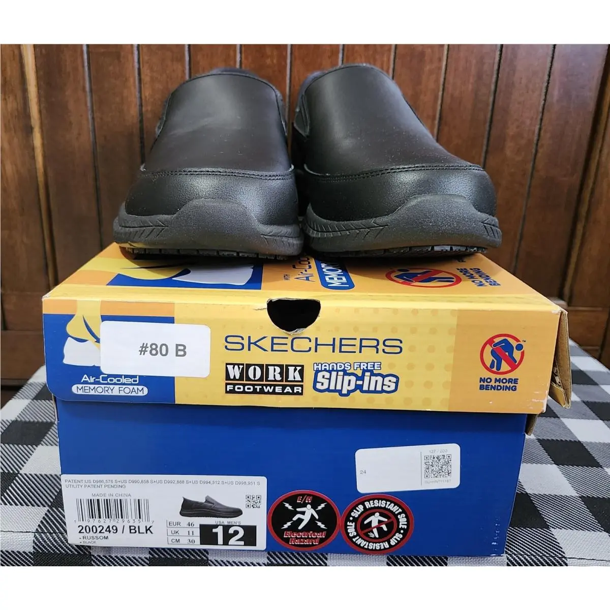 Skechers shoes - skecher work footwear hands free slip-on - Black 11