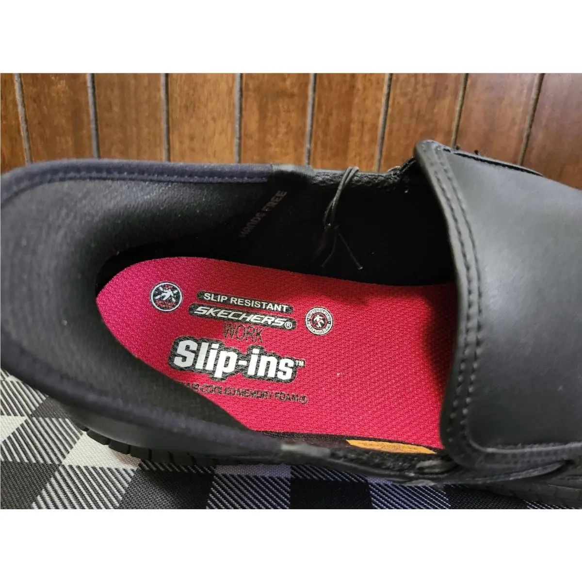 Skechers shoes - skecher work footwear hands free slip-on - Black 13