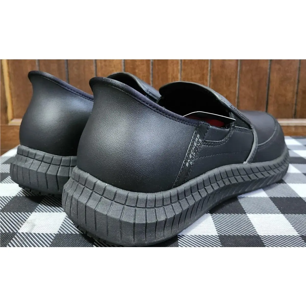 Skechers shoes - skecher work footwear hands free slip-on - Black 4