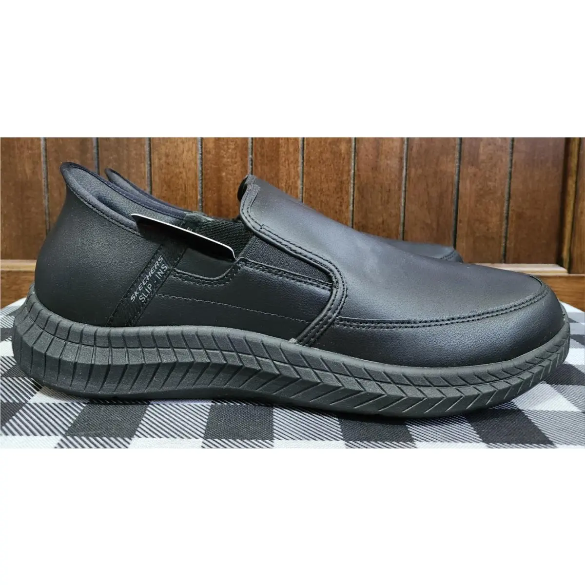 Skechers shoes - skecher work footwear hands free slip-on - Black 5
