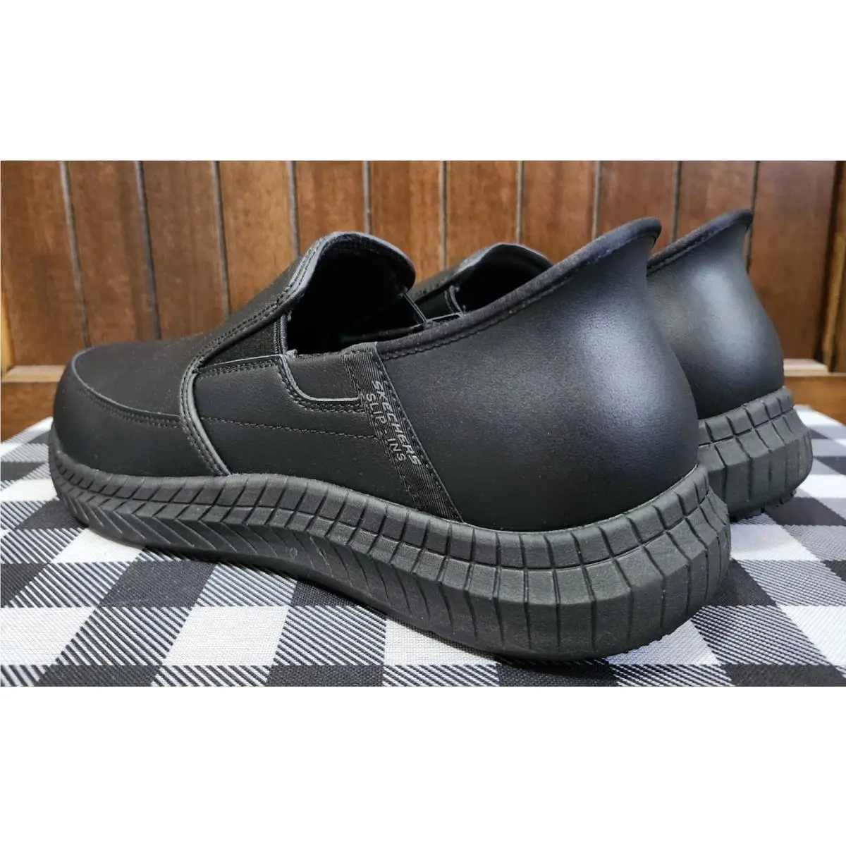 Skechers shoes - skecher work footwear hands free slip-on - Black 7