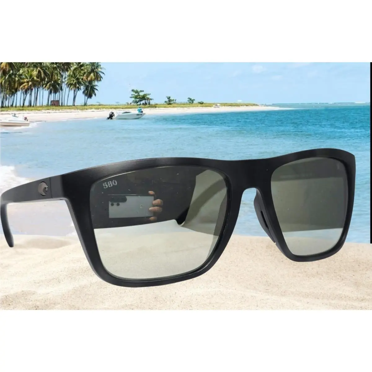 Costa Del Mar Tiger Shark/silver Mirror Mainsail XL Polarized 580G Sunglasses