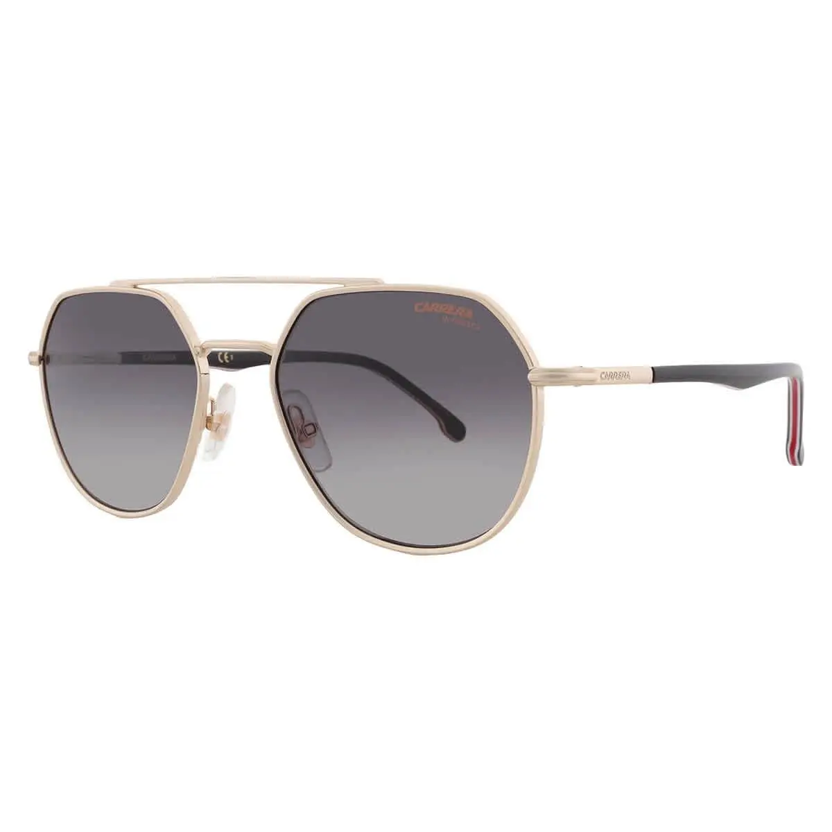Carrera Grey Shaded Hexagonal Unisex Sunglasses Carrera 303/S 0W97/9O 53