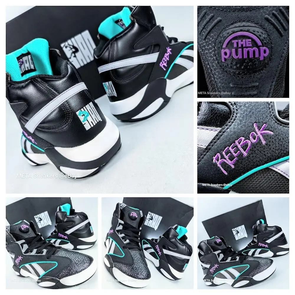 Reebok shoes - Reebok Shaq Attaq - Shaq Attaq - HR0501 - Core Black /Pure Grey/Footwear White 6