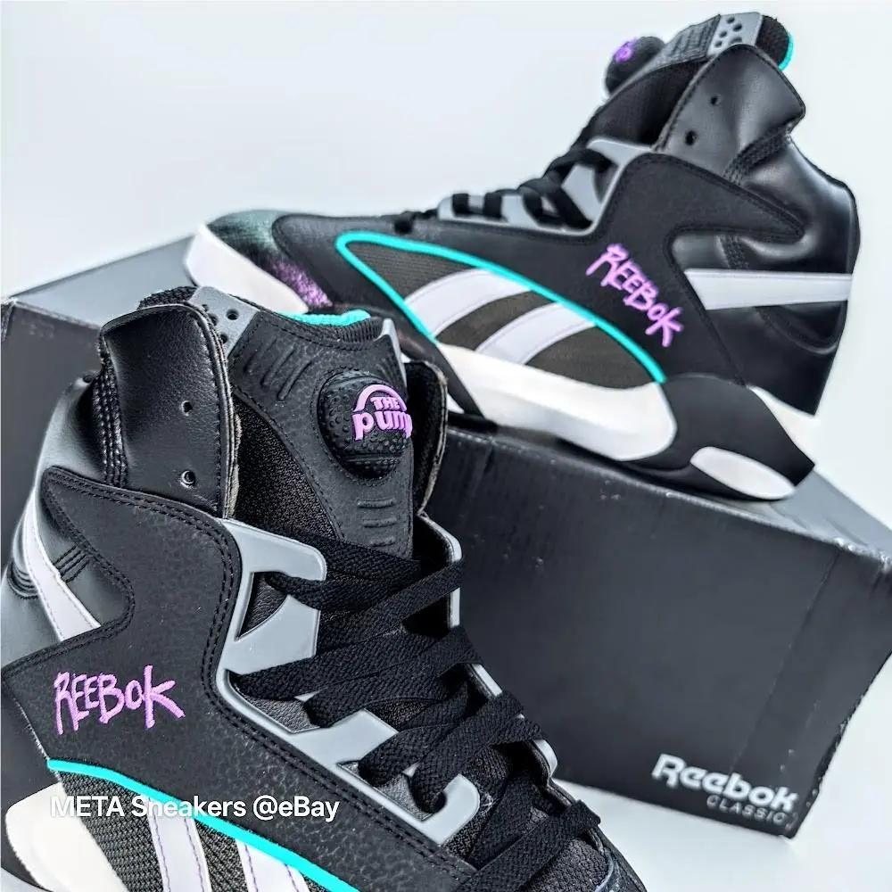 Reebok shoes - Reebok Shaq Attaq - Shaq Attaq - HR0501 - Core Black /Pure Grey/Footwear White 8