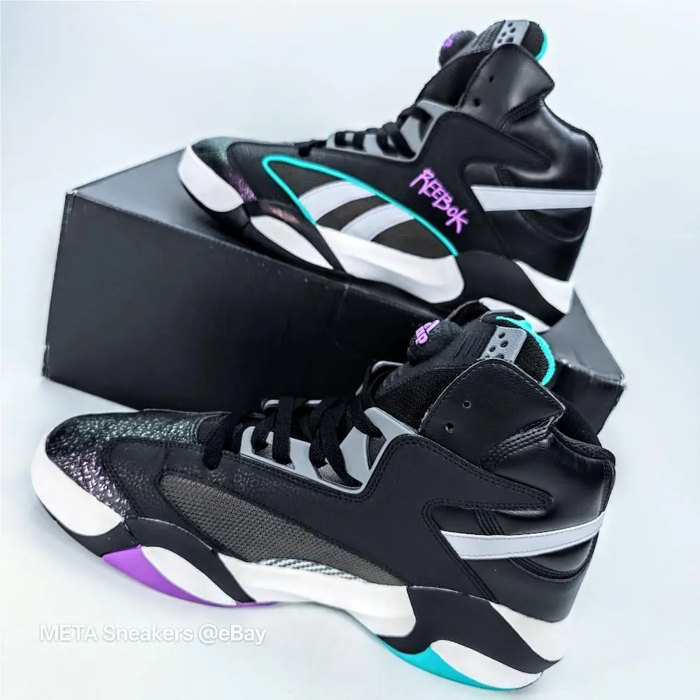 Reebok shoes - Reebok Shaq Attaq - Shaq Attaq - HR0501 - Core Black /Pure Grey/Footwear White 9