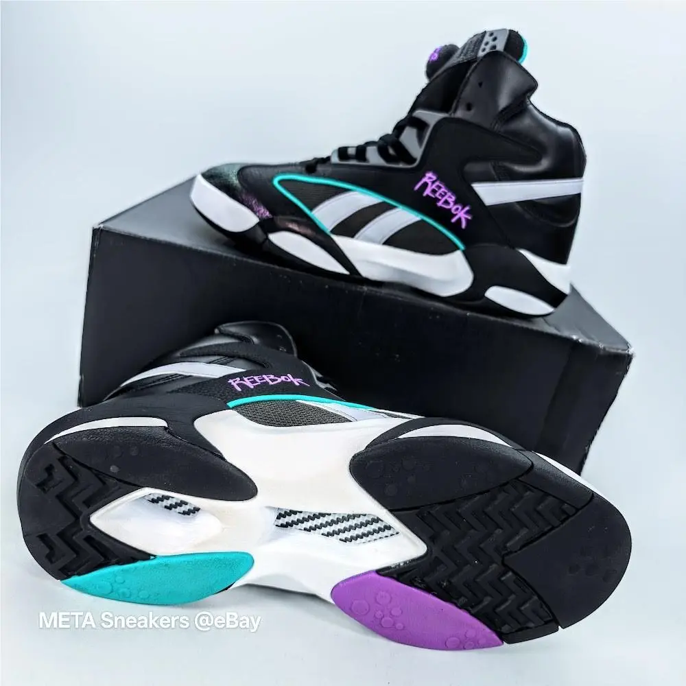 Reebok shoes - Reebok Shaq Attaq - Shaq Attaq - HR0501 - Core Black /Pure Grey/Footwear White 10