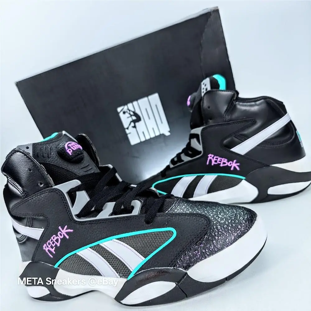 Reebok shoes - Reebok Shaq Attaq - Shaq Attaq - HR0501 - Core Black /Pure Grey/Footwear White 2