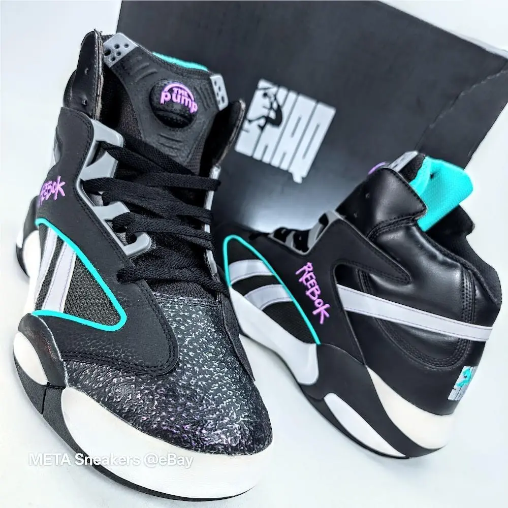 Reebok shoes - Reebok Shaq Attaq - Shaq Attaq - HR0501 - Core Black /Pure Grey/Footwear White 4