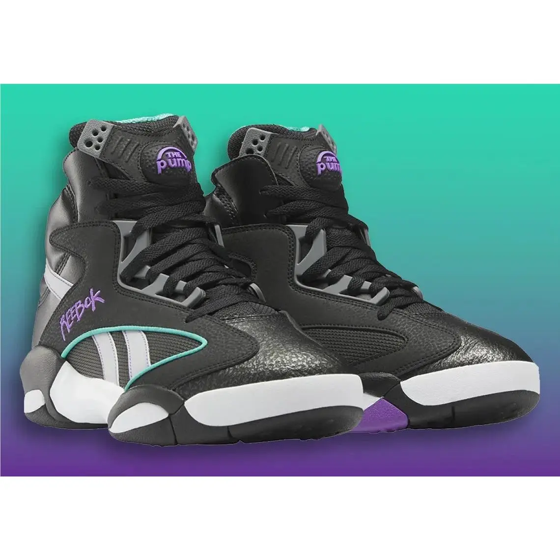 Reebok shoes - Reebok Shaq Attaq - Shaq Attaq - HR0501 - Core Black /Pure Grey/Footwear White 18