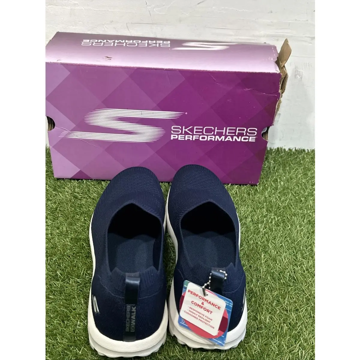Skechers shoes - GO WALK Travel Vegan Washable Slip-On Shoes - Kourt - Navy 13