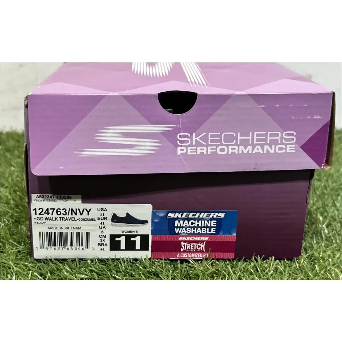 Skechers shoes - GO WALK Travel Vegan Washable Slip-On Shoes - Kourt - Navy 0