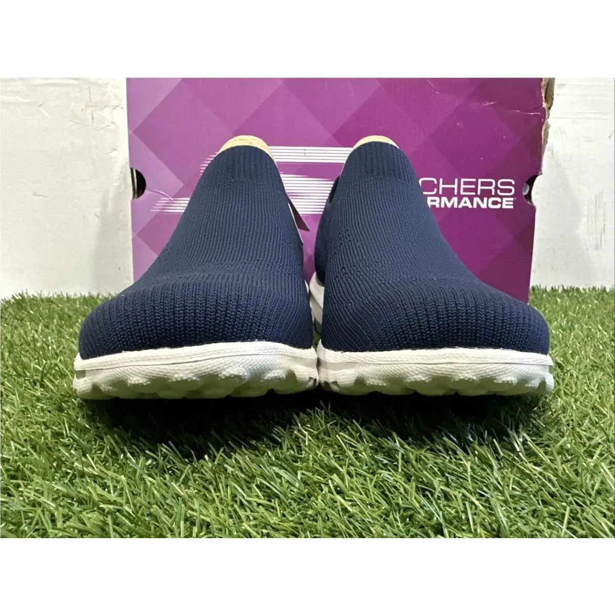 Skechers shoes - GO WALK Travel Vegan Washable Slip-On Shoes - Kourt - Navy 4