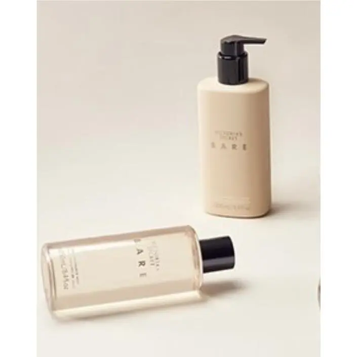 Victoria`s Secret Bare Vanilla Fine Fragrance Mist Body Lotion 8.4 fl oz Set