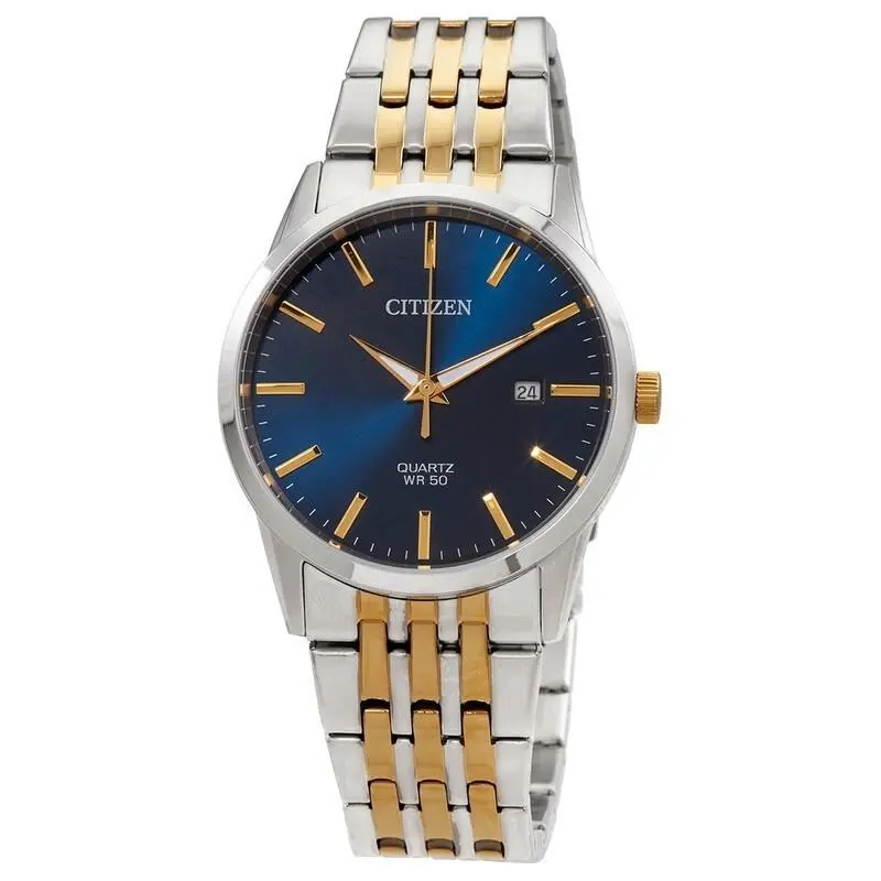 Citizen Men`s Quartz Black Dial Two-tone Stainless Steel Watch - BI5006-81L