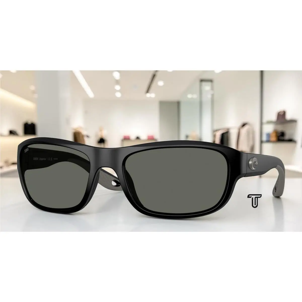 Costa 6S9119 911904 Clipperton Matte Black Gray Polarized 58mm Unisex Sunglasses