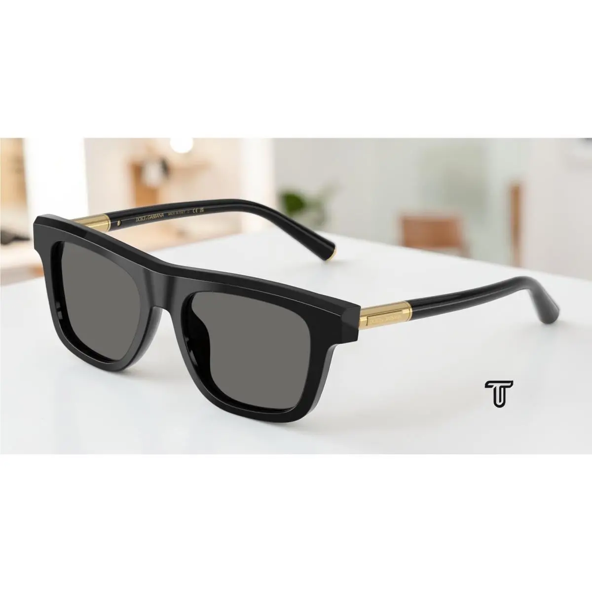 Dolce Gabbana DG4521 501 1 Black Grey 52 mm Men`s Sunglasses