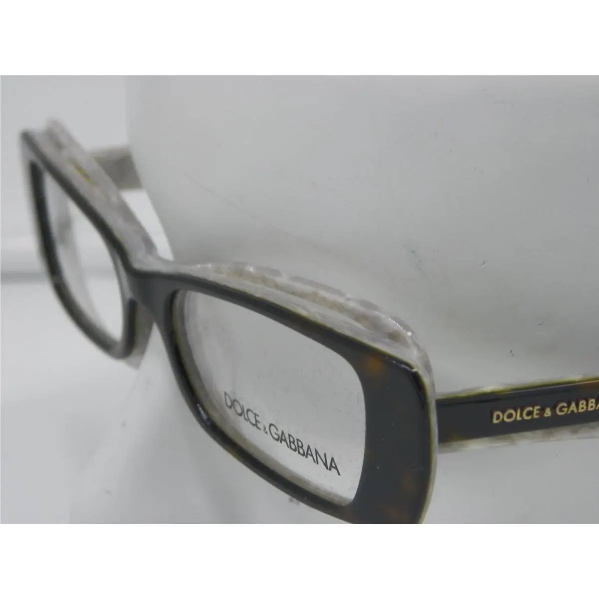 D G Dolce Gabbana DG3086 1605 Top Havana on Gray Granite RX Eyeglasses E228