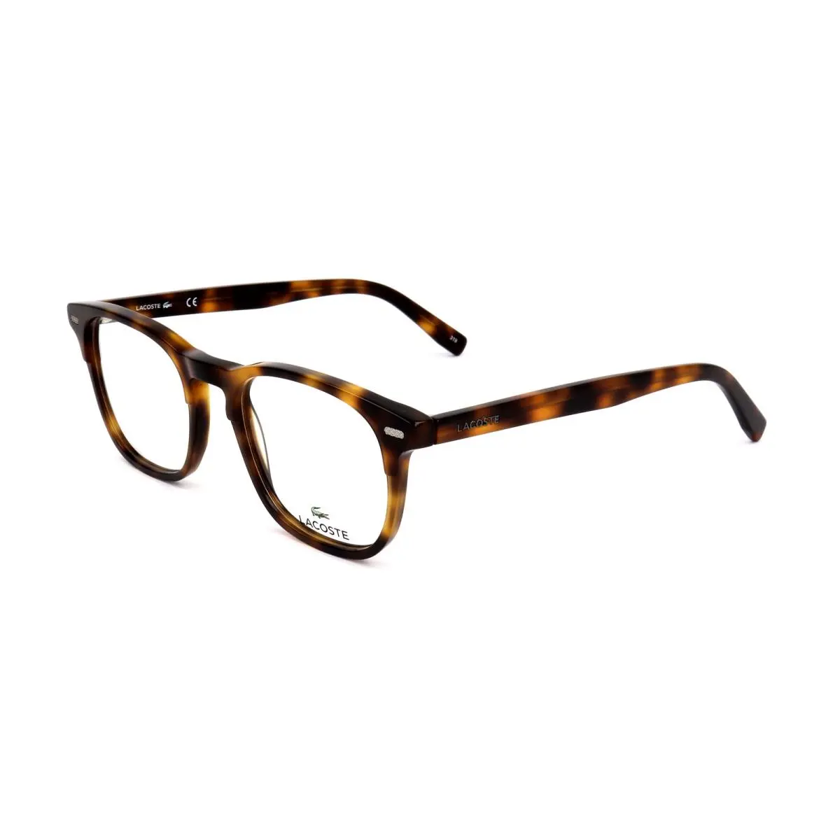 Men`s 50 mm Havana Eyeglasses L2832-214-50 by Lacoste