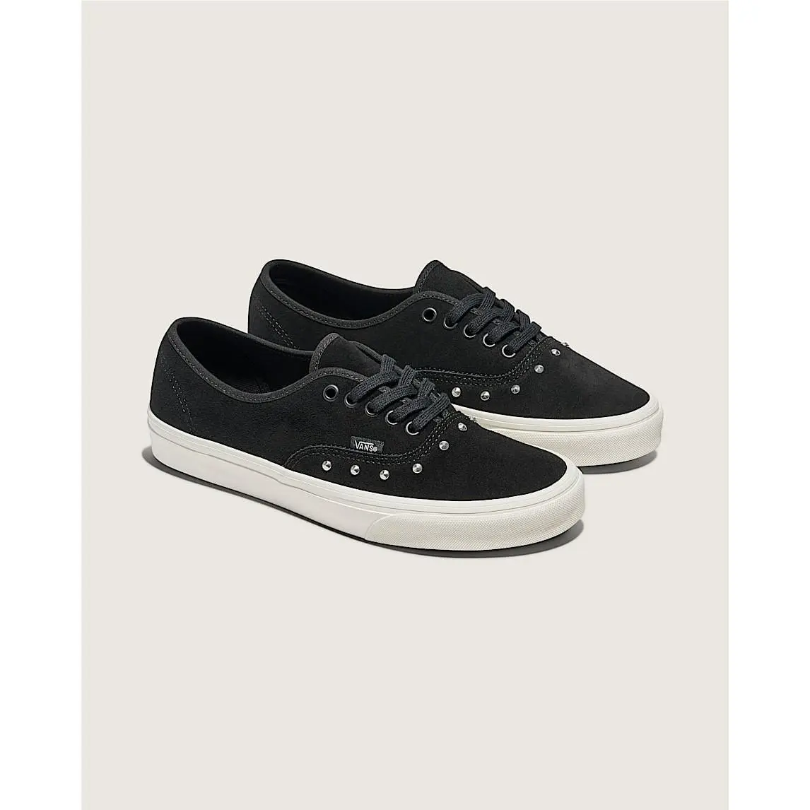 Vans Women`s 7 Spike Black Suede White Gothic Vintage