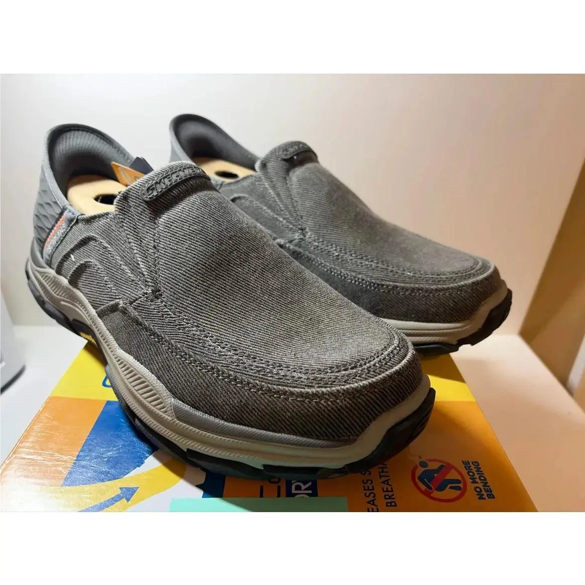 Skechers shoes - Skechers Hands Free Slip-ins Respected - Gray 1