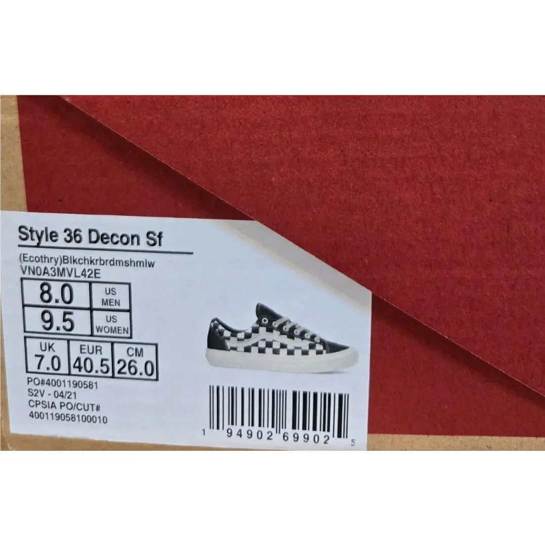 Vans shoes - Vans Style 36 - Style - Checkerboard/Marshmallow (UPC: 194902699025) 8
