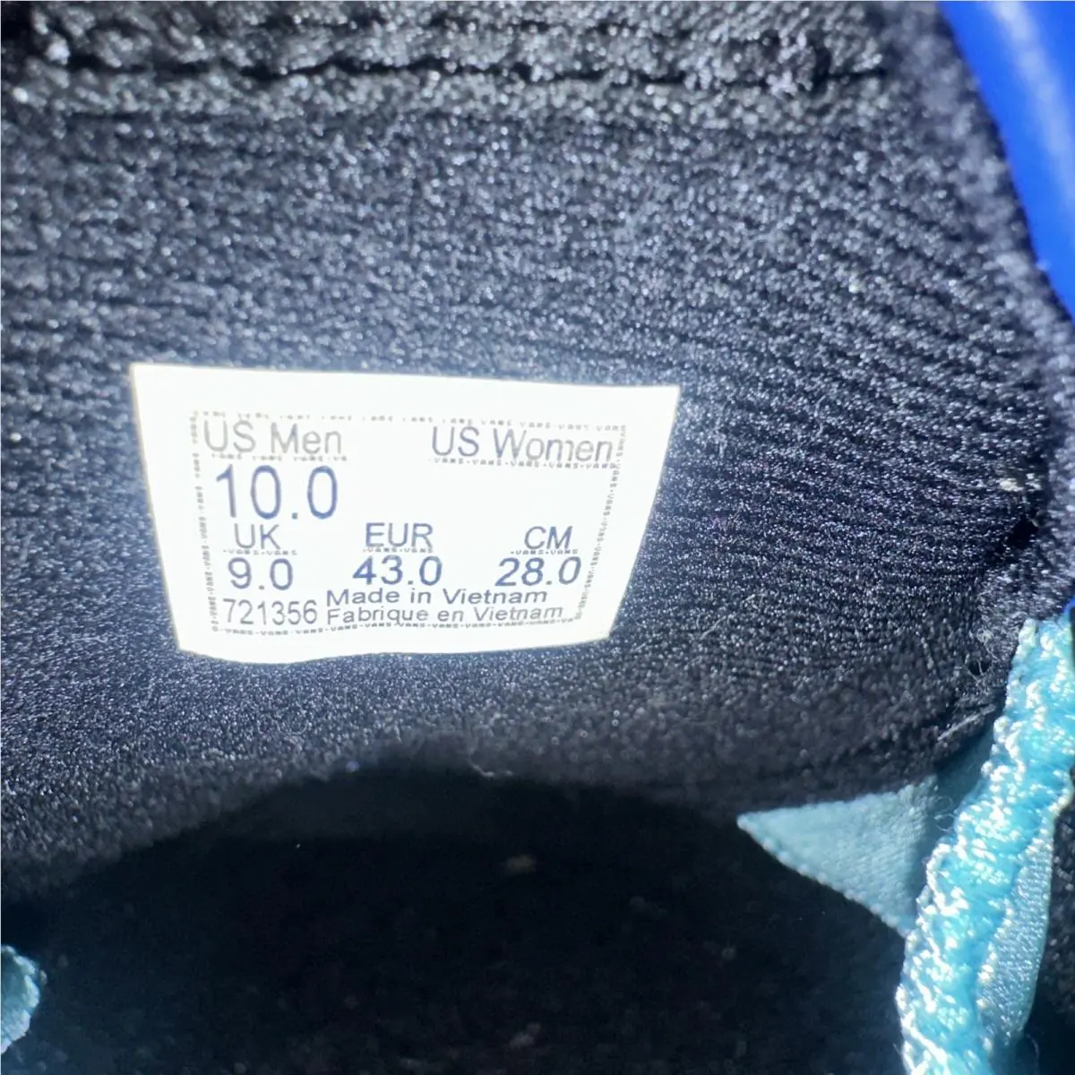 Vans shoes - CC - VN0A4TZYK551 - Blue, Manufacturer: Black/True White 7