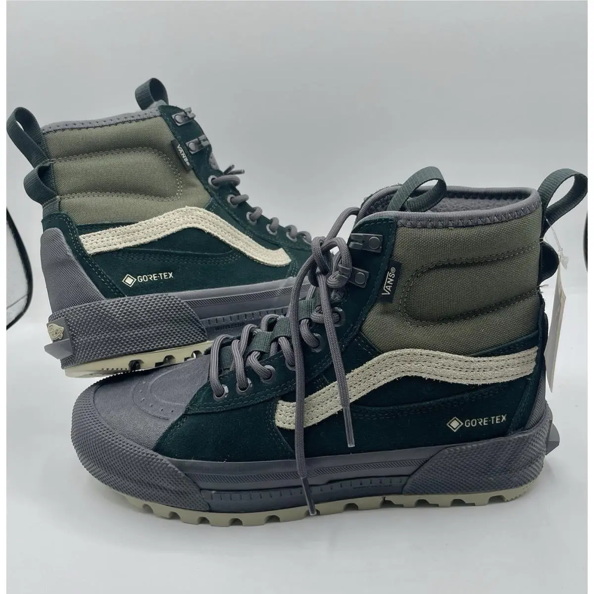Vans Sk8-Hi Gore-tex MTE-3 Men 8 Women 9.5 Green Grey Waterproof Hiking Boots