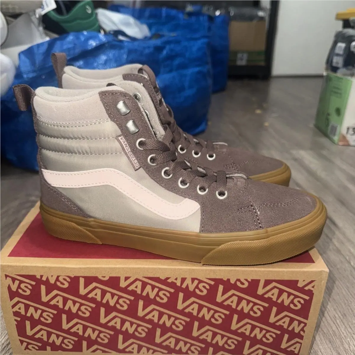 Vans Filmore Hi Vansguard Suede/nylon Weatherized Bootie Trainer Brown/gum 7