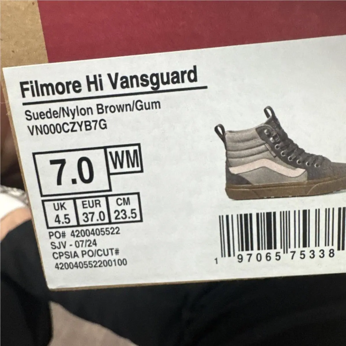 Vans shoes - VANS Filmore Hi VansGuard - Filmore Guard - VN000CZYB7G - Brown 6