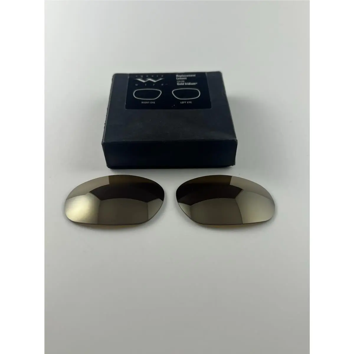Square Wire Gold Iridium Replacement Lenses+box 06-663 Gen 1 90’s by Oakley