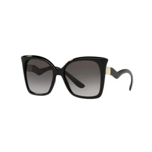 Dolce Gabbana Black Cat Eye Women`s Sunglasses DG6168-501/8G