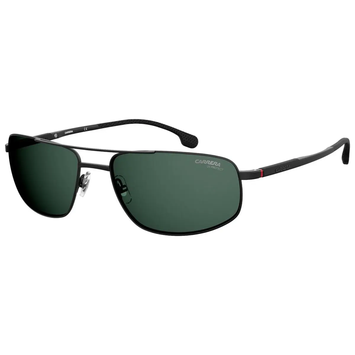 Men`s Matte Black Rectangle Sunglasses - CA8036S-0003-QT by Carrera