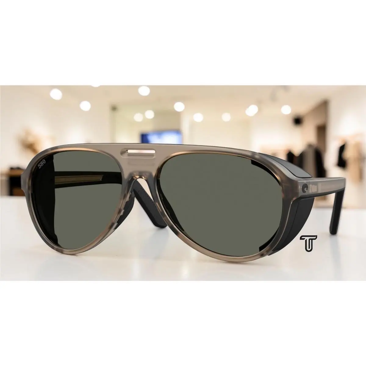 Costa 6S9117 14 Grand Catalina Brown Smoke Gray Polarized 59 mm Men`s Sunglasses