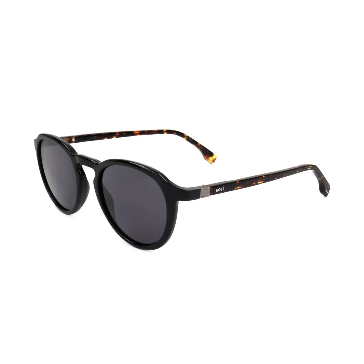 Men`s 51 mm Black Havana Sunglasses BOSS1491-S-WR7-51 by Hugo Boss