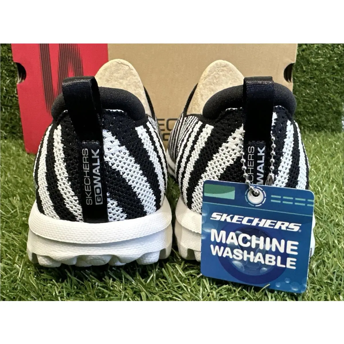 Skechers shoes - Sketchers Go Walk - Sketchers Walk - Black White 4