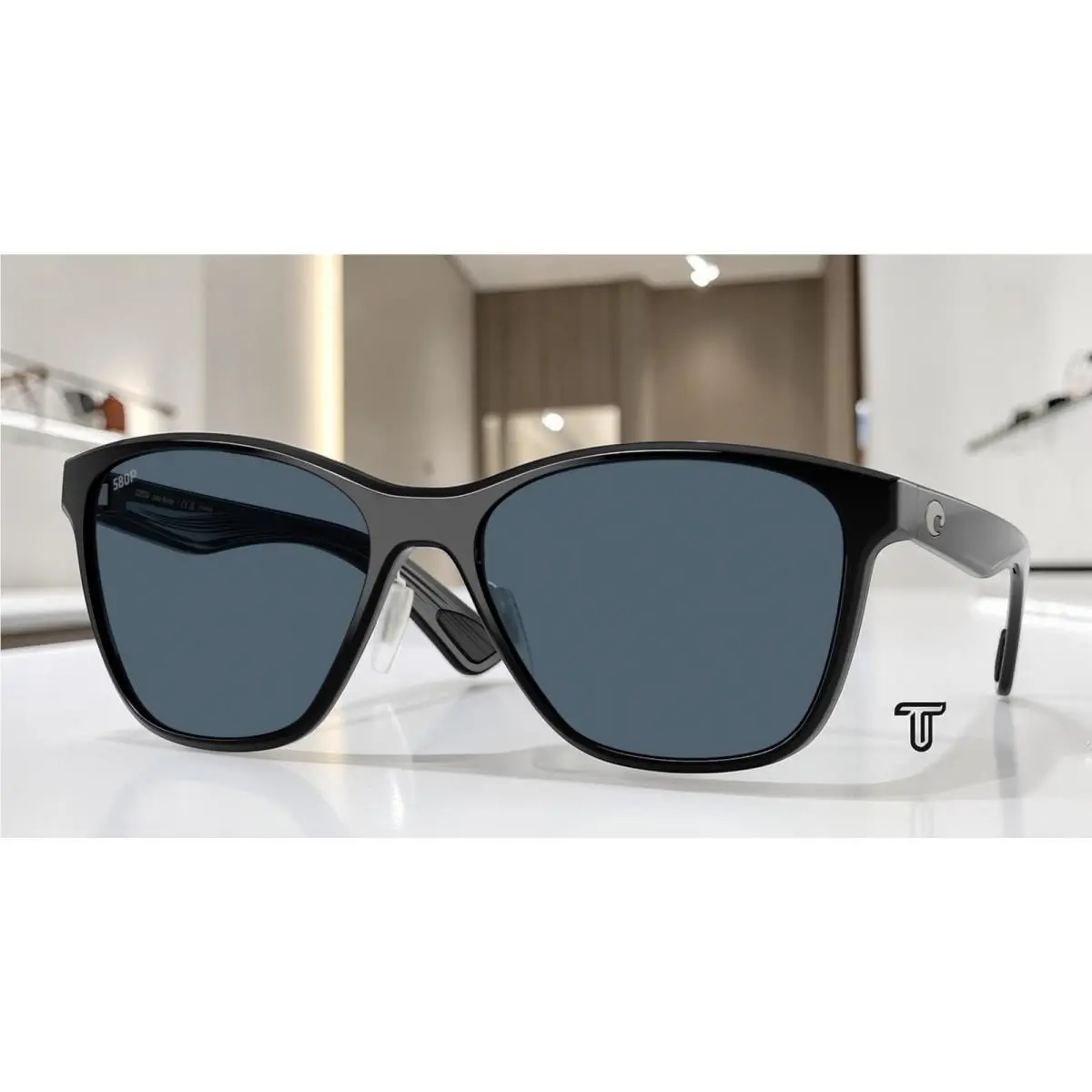 Costa 6S9127 01 Luna Nueva Black Gray Polarized 57 mm Women`s Sunglasses